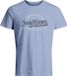 JACK&JONES PLUS JPRBLULOUIE SS TEE CREW NECK FST PLS T-shirt - Cerulean - Taille XXL