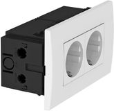 OBO Bettermann Stopcontacteenheid Modul 45, 2-voudig