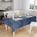Bonamaison Tafelkleed, Anti-Mold, Sneldrogend, Waterdicht, 100% Polyester Tafellaken, Blauw, 140 x 160 Cm