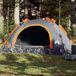 Merkloos Camping Tent voor 2 Personen met Waterdichte Coating