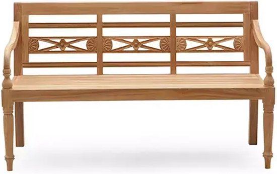 Buitengewoon Boet Teak Stationsbank - 150 cm