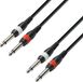 Adam Hall K3 TPP 0600 6m 2 x 6.35mm TRS 2 x 6.35mm TRS Zwart audio kabel