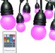 HOFTRONIC LED String light RGB 15 meter - 24 RGB LEDs incl. afstandsbediening - IP65 Lichtsnoer voor buiten