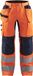 Blåkläder Werkbroek met stretch High Vis 1552-1811 - High Vis Oranje/Marineblauw - C144