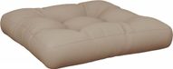 vidaXL Palletkussen 50x50x12 cm stof taupe