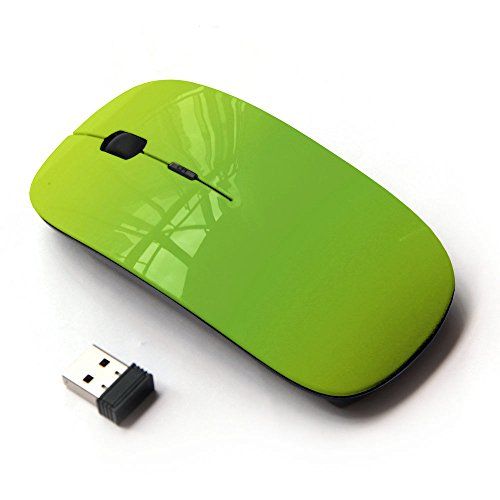KawaiiMouse - Neon Groene Draadloze Muis - 2.4G - 2022 Model
