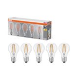 OSRAM LED lamp Filament Base A60 lampvorm 7W 827, 2700K warm wit, E27, helder, 806 lm, schok- en trillingsbestendig