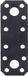 Alberts 824839 Platte koppeling - verzinkt - zwart - kunststof gecoat - 96 x 35 x 2,5 mm | Set van 50