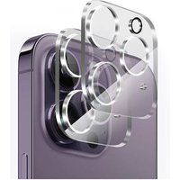 Phonillico® Camerabescherming voor iPhone 15 PRO / iPhone 15 PRO MAX [2 stuks] Gehard glas Camerabescherming aan de achterkant