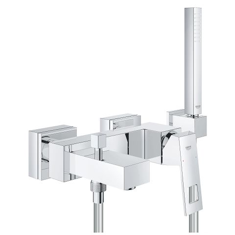GROHE Eurocube Badkraan - Met badset - 15 cm hartafstand - chroom