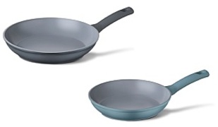 Cuisinox Koekenpan Ø24 cm + Ø28 cm Set van 2 - Denim/Blauw