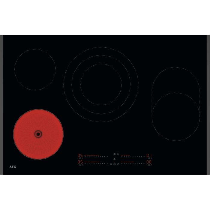 AEG TI84HA07FB Zwart Ingebouwd 80 cm Keramisch 4 zone(s)
