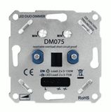 Blinq88 LED Duo Dimmer 2x 0-200W LED 220-240V - Fase Af- en Aansnijding - Universeel