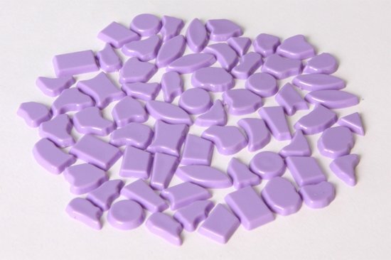 Cristallo Kunststof mozaiek steentjes 500 gram Violet