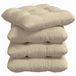 vidaXL Coussin d'assise Tissu Crème 40 x 40 x 12 cm