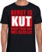 Bellatio Decorations Shoppartners Bv Foute Kersttrui t-shirt - Kerst is kut maar toch gezellig - zwart - voor heren M