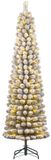 Black Box Trees Charlton - smalle kunstkerstboom met verlichting groen 2,3m x 58cm