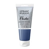 Lefranc Bourgeois 300480 Flashe acryl- en vinylverf, lichtecht, dekkend en bestand tegen veroudering - 80ml Tube, Ash Blue