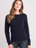 REPEAT cashmere Cashmere trui met boothals