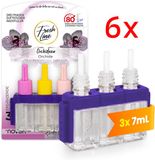 Fresh Line® Luchtverfrisser Navullingen 6 stuks - Orchide