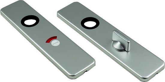 AMI Kortschild - vrij/bezet - 185x44x6,5mm - WC 63/8 - aluminium F-1
