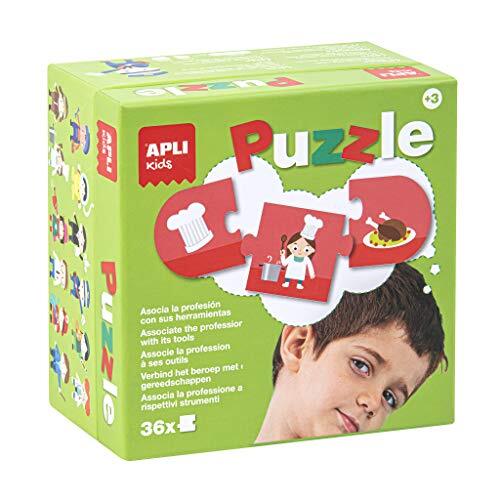 Apli Kids puzzelberoepen en hun gereedschappen.