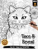 Coloria-Ink Tracing Book: Charming Cute Cat Masterpieces for Stress-Free Artistic Expression: Reverse Coloring Book for Anxiety Relief Enthusiasts | ... A Unique Artistic Gift for Cat Lovers(VOL-1)