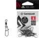 Mikado Speldwartel Maat 6 – Fastlock Snap – Roofvis & Feeder – 10 Stuks – Zwart Nikkel