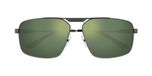 Balenciaga Lunettes de soleil Bb0418sk Homme Ruthénium Géométrique Vert 62mm