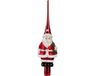 Inge-glas Inge Christmas goods Kerstboom piek - rood - glas - 28 cm - kerstman