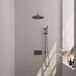 Brauer Gunmetal Carving Thermostatische Regendoucheset Inbouw - Hoofddouche 30 cm