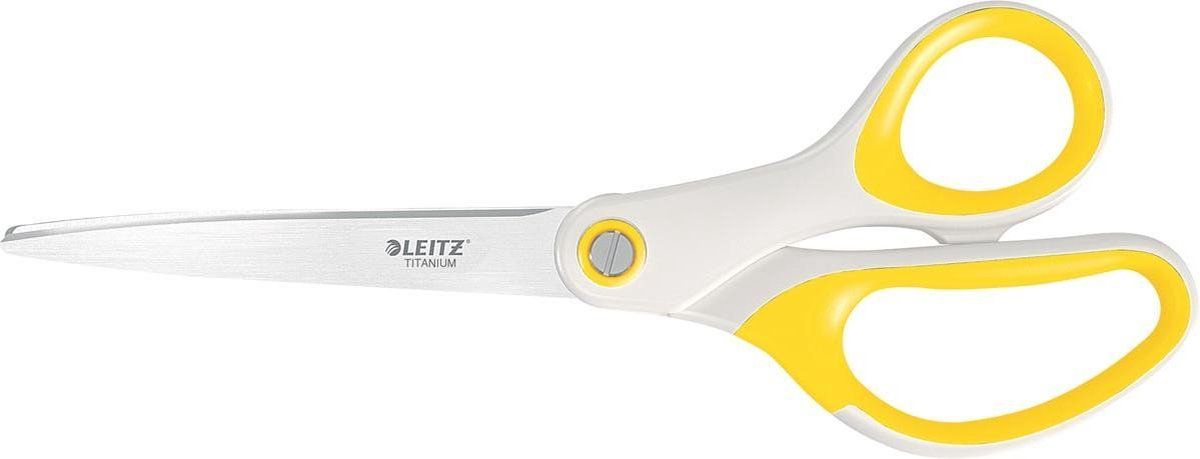 Leitz WOW Titanium Schaar - Geel - Voor Kantoor En Thuiswerken
