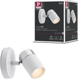 Paulmann Projecteur Zyli IP44 GU10 230V max. 10W dimmable Blanc, Chrome