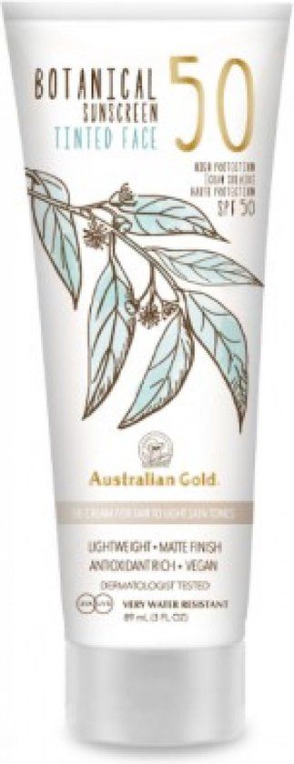 Australian Gold Botanical Tinted Face Lotion SPF 50 - Light - 88ml