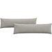 Coussin de canapé 2 pcs gris clair 145 x 40 cm tissu