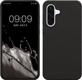 kwmobile telefoonhoesje geschikt voor Samsung Galaxy A36 5G - Hoesje met siliconen coating - Smartphone case in donkergrijs