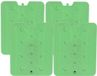 Excellent Houseware Koelelement Ice Pack - 4x - groen - plat - polyethyleen - 900 gram - 32 x 25 x 1 cm