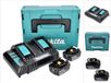Makita Power Source Kit 18 V met 2x BL 1830 B 3.0 Ah accu + DC 18 SH dubbele lader + Makpac