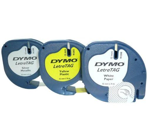 DYMO S0721790 Label Tape - Polyester - Compatible with LetraTag 100T, 100H