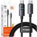 MCDODO Câble avec affichage USB-C charge rapide USB Type C 5A 100W 1m gris