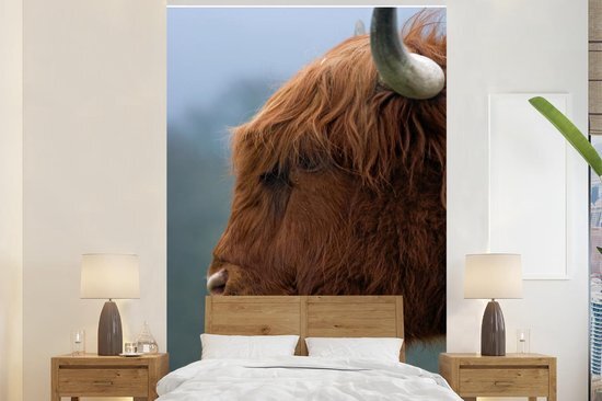 Nr1Wallpaper Behang - Fotobehang Schotse hooglander - Koeien - Portret - Breedte 180 cm x hoogte 280 cm