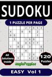 Sudoku One Puzzle Per Page: Easy Volume 1