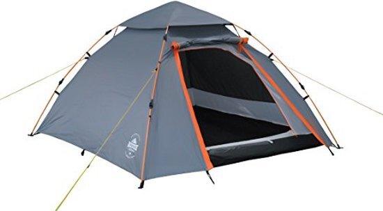 Lumaland - Koepeltent - 3 personen - Quick up system - Outdoor - Grijs