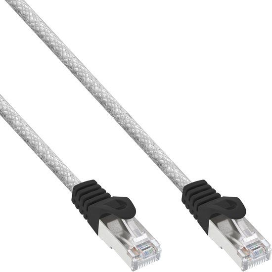 InLine® Patchkabel, SF/UTP, Cat.5e, transparant, 30m