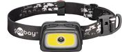 Goobay 58391 Lampe de poche Noir, Rouge, Blanc Lampe frontale LED
