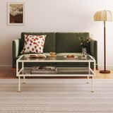 en.casa Salontafel Lindau 100x50x46 cm cremewit