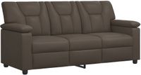 vidaXL Sofa Gris Cuir artificiel 191 x 85 x 93 cm