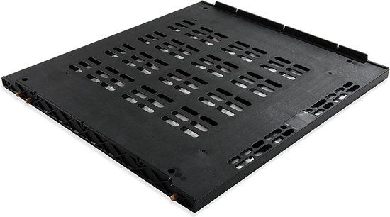 Emuca Koelkasten ventilatiestand Frigo voor geÃ¯ntegreerde koelkasten, unit 600 mm, 16 mm, Kunststof, Zwart
