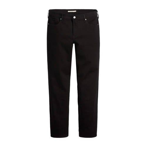 Levi's Plus 314 High Waist Straight Jeans - Black Denim