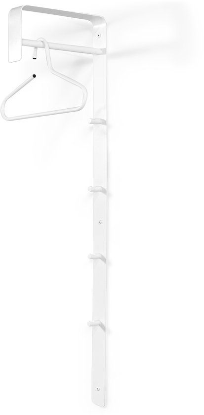 Spinder Design Arcus Bar Wandkapstok - Wit - Metaal